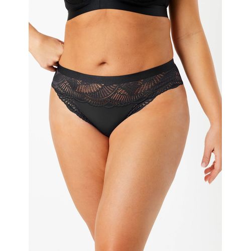 M&S Sheer Lace High Leg Knickers