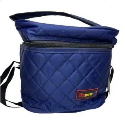 Hippo Navy Blue Quilted Insulated Lunch Cooler Bag - image 4