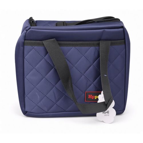 Hippo Navy Blue Quilted Insulated Lunch Cooler Bag - image 6