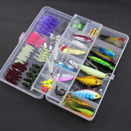 101 Pieces Fishing Bait Lure Kit