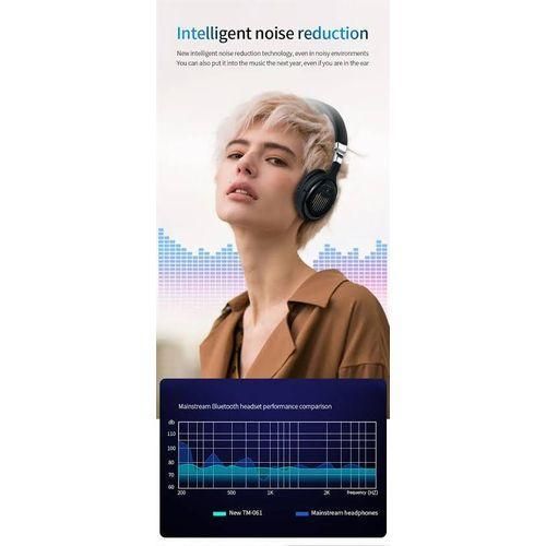 product_image_name-Generic-C K-129 Wireless Bluetooth Noise Cancelling Headphone Headset - Black-4