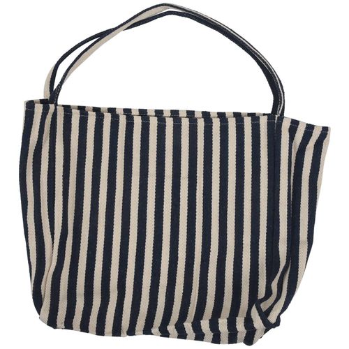 915 Generation Women'S Striped Canvas Handbag Summer Beach Classical ...