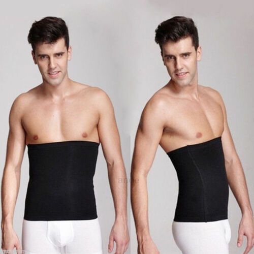 Fashion New Men Abdomen Fat Burner Corset Beer Belly Body Shaper Slimming  Waist Trimmer Belt(#Black)