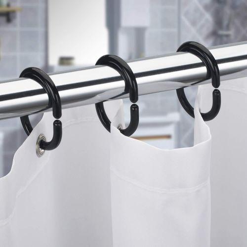 Buy Hasthip Silver Stainless Steel Curtain Hooks, Shower Hooks Rings For Bathroom  Rods Curtains (Set Of 12) Online at Best Prices in India - JioMart.