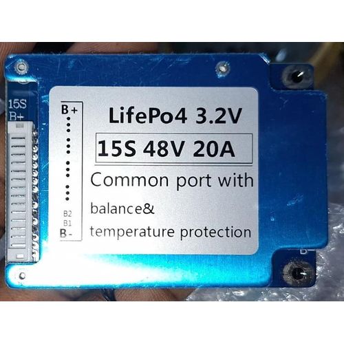 Generic 3.2V Lifepo4 Lithium Battery 15s 48v 20a BMS