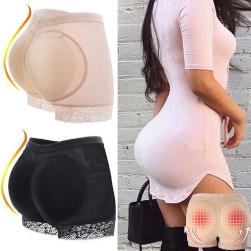 Fashion Women Body Shaper Lifter Hip Enhancer Pads Underwear Shapewear Lace  Padded Control Shaper Pad Briefs