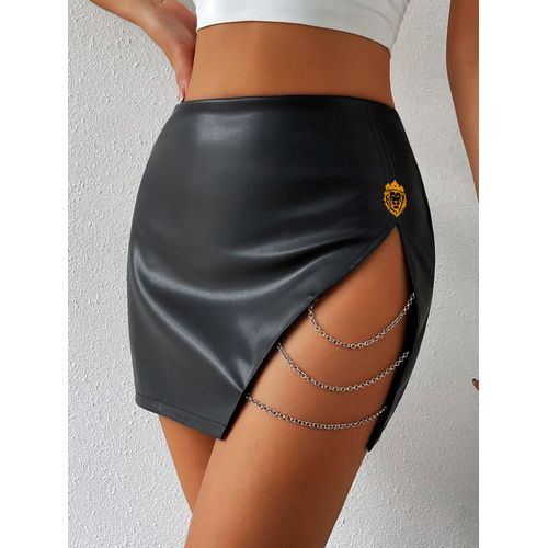Leather skirt jumia clearance