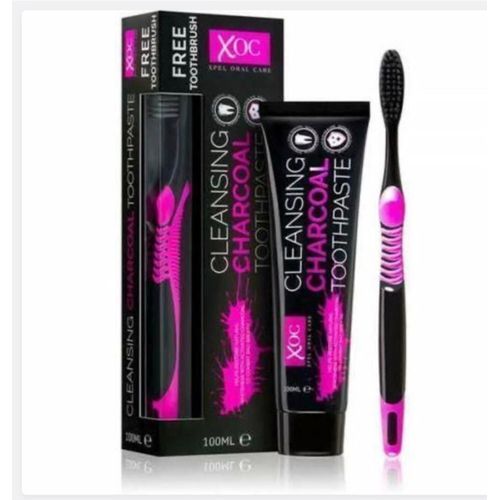 XOC Cleansing Charcoal Toothpaste + Toothbrush