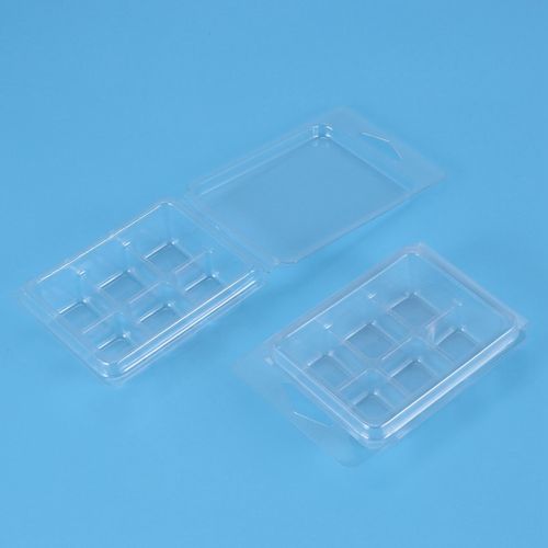 100 Pack Wax Melt Molds Clear Plastic Cube Clamshells Wax Mold for Candle  Soap