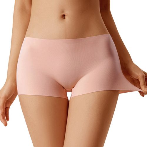 Fashion (style 1--color 4)Women Safety Shorts Seamless Pants Silk High  Waist Panties Seamless Anti Emptied Boyshorts Pants Girls Underwear Slimming  2021 JIN