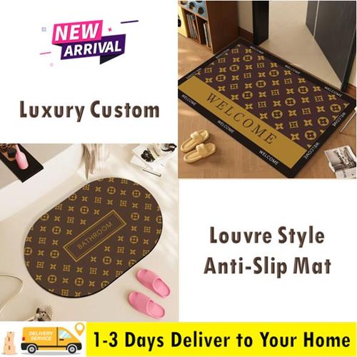 product_image_name-Generic-2-Pack Louvre Style Diatom Mud Absorbent Mats 40×60cm with Rubber Anti-Slip Backing, Quick-Dry Bathroom & Entryway Floor Mats, Soft Cushioned, Antibacterial, Easy to Clean, Decorative Water-Absorbent Rugs for Home-1