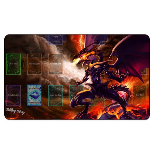 Generic Red Eyes Black Metal Dragon Yugioh Playmat Board G