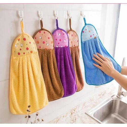 product_image_name-Generic-Absorbent Micro-fiber Fluffy Kitchen Hand Towels 1 Dozen (12)-4