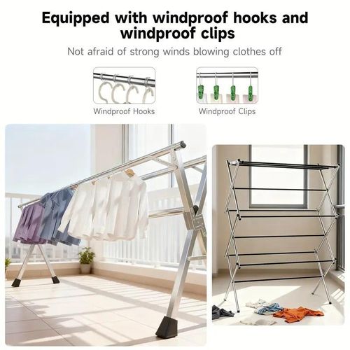 product_image_name-Generic-Stainless steel folding clothes rack-7