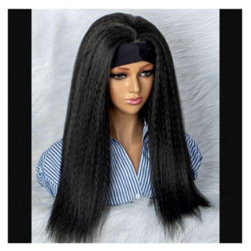 Headband Wig Afro Kinky Curls Human Hair Wigs (WITH FREE TRENDY HEADBAND)