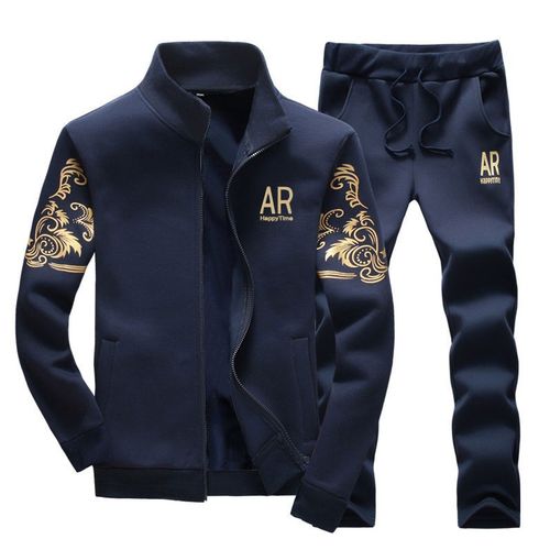 Generic Men's Tracksuit Sportswear Two Piece Set - Dark Blue | Jumia ...