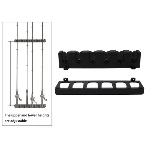 Generic Pole Rack Accessories Horizontal Rod Holder For Up To 6 Rods