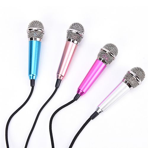 Portable 3.5mm Stereo Studio Mic KTV Karaoke Mini Microphone For Smart  Phone Laptop PC Desktop