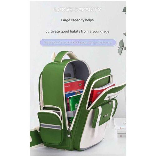 product_image_name-Fashion-2026 New Fashionable Children Large Capacity Wear-Resistant School Bag for Students - DURABLE CHILDREN MULTI COMPARTMENT SIDED EXTRA SPACE REFLECTIVE NIGHT LIGHT KIDS BACKPACK  -4
