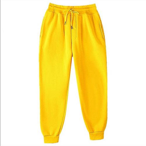 DAETIROS Athletic Works Women Pants Sports Pants Trousers Jogging  Sweatpants Jogger Pants Outdoor Yellow Size M