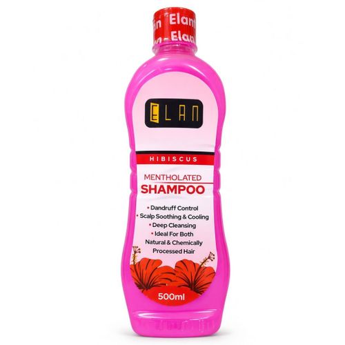 Elan Hibiscus Mentholated Hair Shampoo For Dandruff Control & Deep Cleansing - 500ml