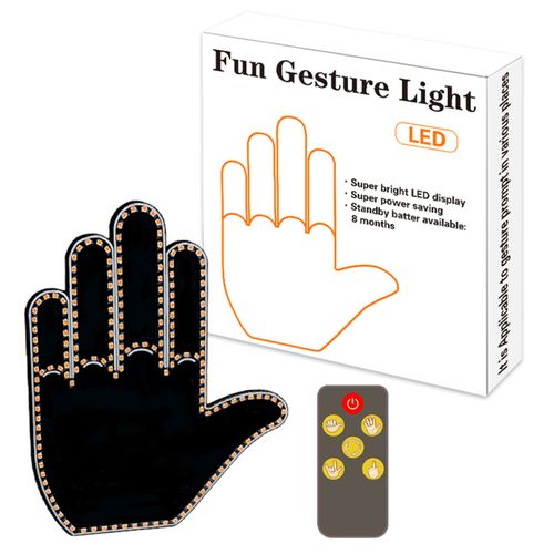 Generic Car Fun Gesture Light Car Rear Window Finger Light With