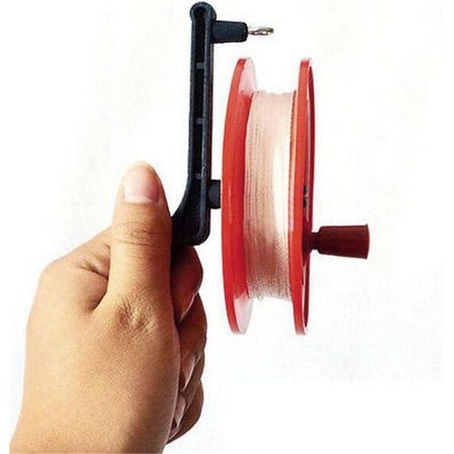 Generic Fire Wheel Kite Winder Reel Handle With Twisted String Line Kids