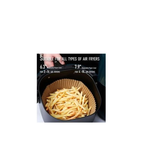 product_image_name-Generic-50Pcs Air Fryer Disposable Paper Liners, Round-3