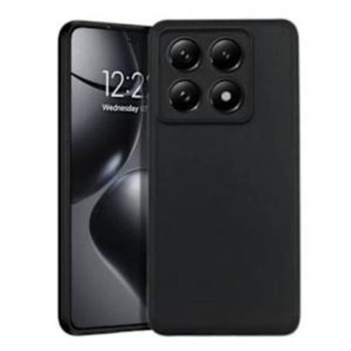 Generic Silicon back case for xiaomi 14t / xiaomi 14t pro - Black