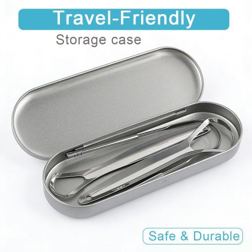 Generic Boxed 3-Piece Stainless Steel Tongue Scraper Set - image 4