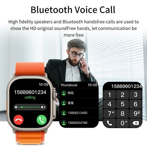 product_image_name-Generic-NFC Women Smart Watch Men Ultra Sport Bracelet Bluetooth Call Waterproof Voice Assistant Smartwatch-4