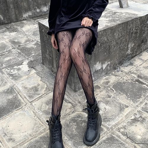 Fashion Sexy Lingerie Stockings Black Fishnet Jacquard Stocking