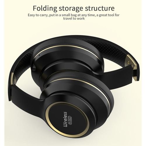 product_image_name-Generic-Wireless Bluetooth Headset Folding Lightweight Headphones with Microphone for Home Office Cellphone PC-3