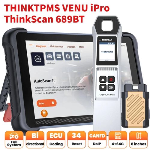 Thinkcar Thinnkcar THINKSCAN 689BT Car Scanner Full System+Reset+IMMO+ECU CANFD&DoIP Lifetime Free with VENU i PRO TPMS Programmer