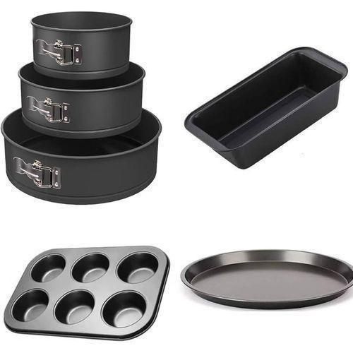 Generic 6in 1 baking sets pizza pan, muffin pan by 6, bread pan and baking pan