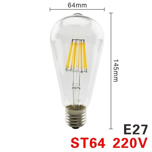 Generic 6pcs/lot LED Candle Bulb C35 ST64 Vintage Lamp E14 LED E27