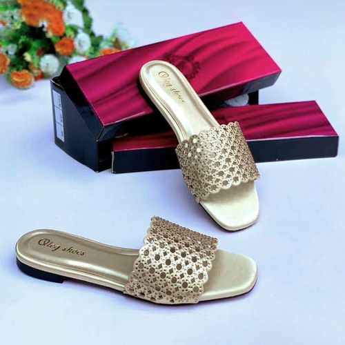Golden colour shoes for ladies shop