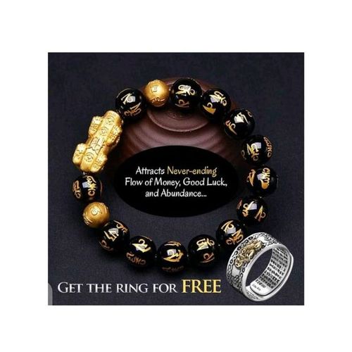 Fashion Feng Shui Lucky And Wealth Adjustable Bracelet