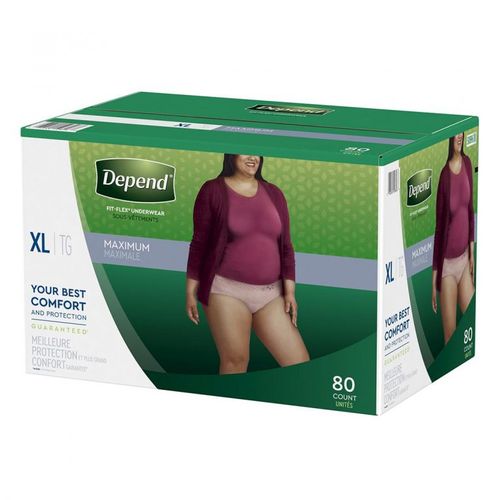 Depend Women 28 Count Large Fit-Flex Underwear Maximum Absorbency