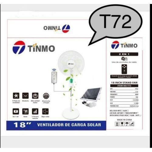 TINMO 18inch Fast Speed Control Solar fan with panel and 2 bulbs