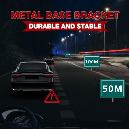 Generic Warning Triangle, Road emergency warning reflector  Foldable safety triangle reflective warning sign - image 5