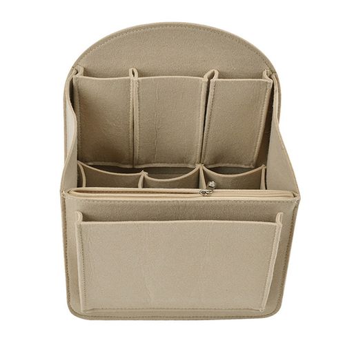 Brown Bag Insert Sundries Organizer Purse Organizer Insert, Felt