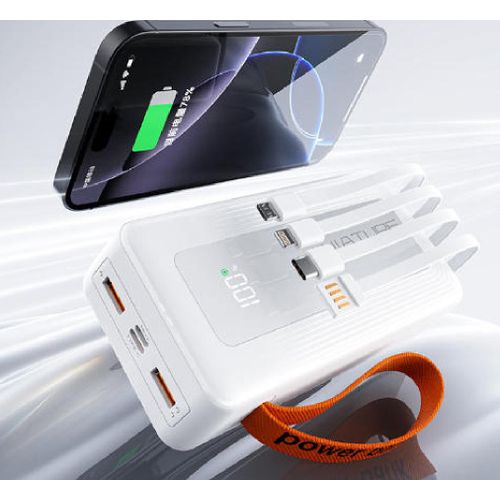 product_image_name-TiLECC-TC8524 Standard 4-Wire 30000 mAh Digital Display LED Light Portable Power Bank-3