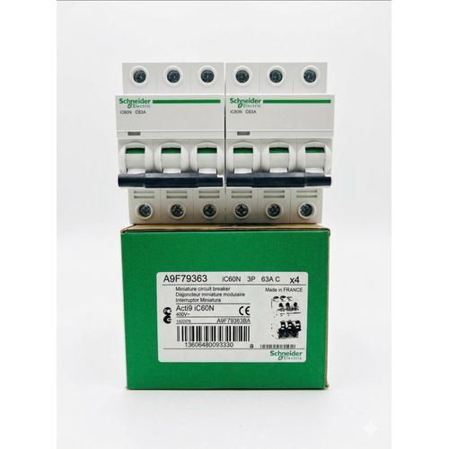 Generic Schneider Electric Acti9 iC60N MCB 63A 3 Pole - image 2