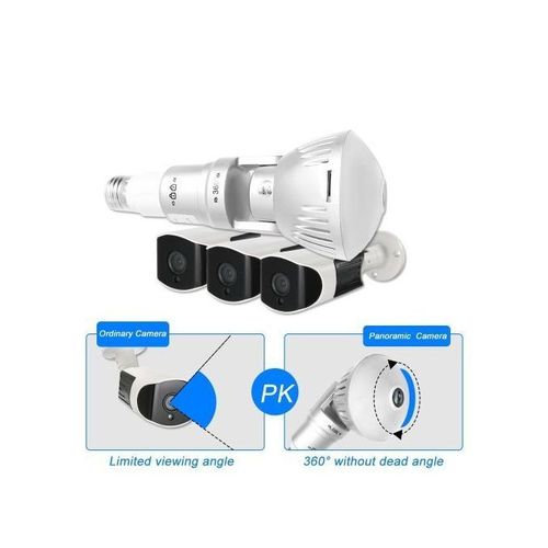 product_image_name-Generic-1080P Bulb IP Camera CCTV 360 Degree VR WiFi Wireless Lamp Hidden H.265 V380 PRO-2