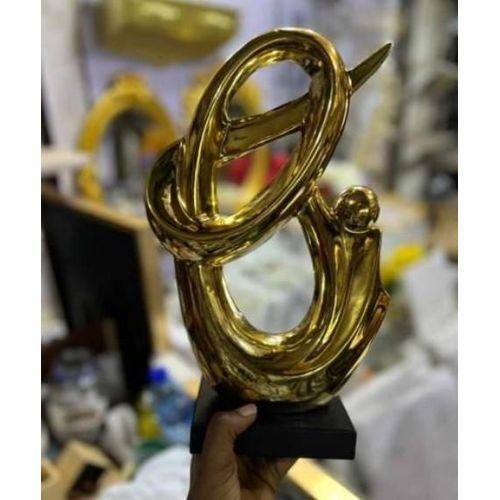 Generic  Twisted Table/Consol Center Piece Decoration - Gold