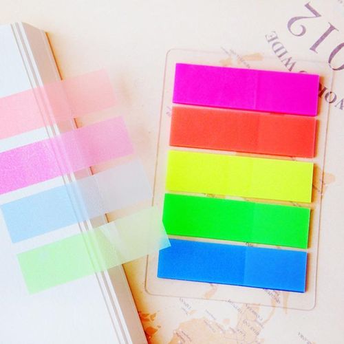 Transparente Sticky Note Pads para Estudantes, Sticky Notes