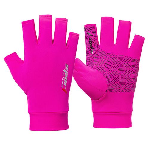 Generic Anti-uv Men Women Fishing Gloves Sunscreen Antiski