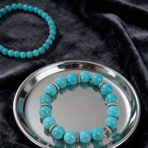 product_image_name-Fashion-Five-piece Bohemian-style beaded bracelet set - Blue-3