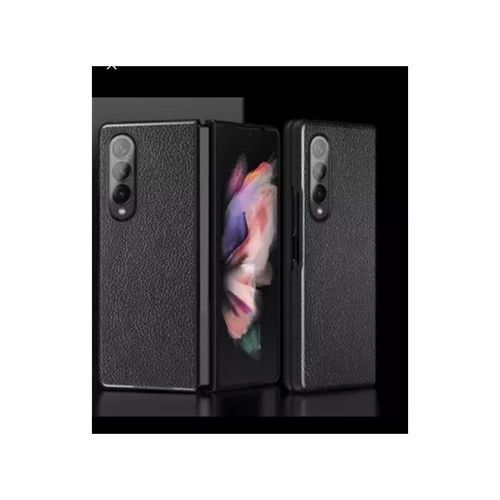Generic Samsung Galaxy Z Fold 4 5G LEATHER CASE- Black - image 3